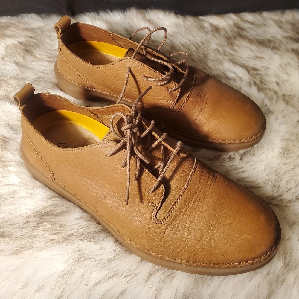 Clarks active air leather lace up shoes